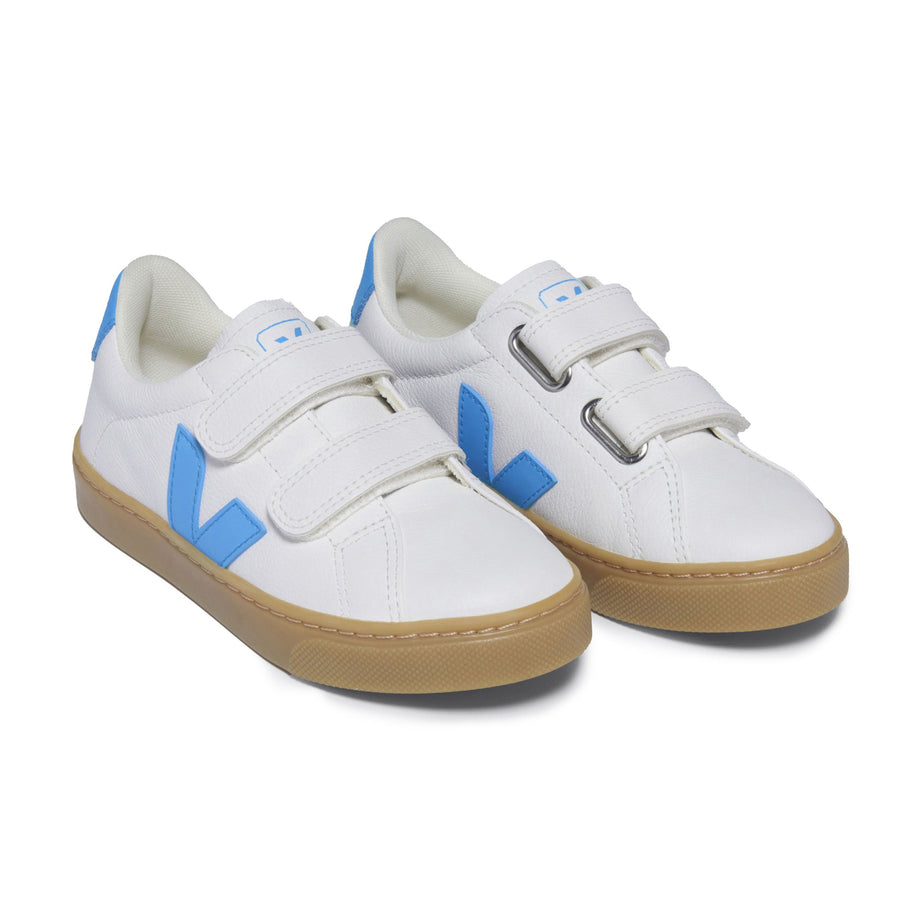 Esplar White Aqua Natural Velcro Sneaker