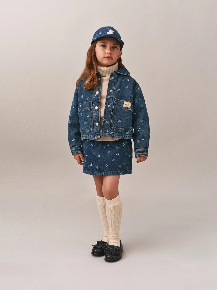 Jalia Cherry Denim Jacket