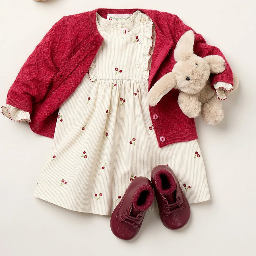 Taelia Striped Cherry Dress