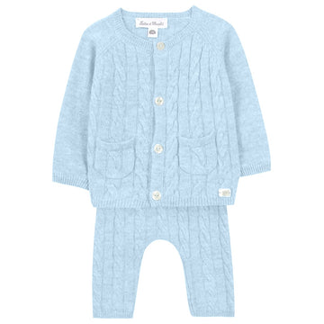 Sky Blue Cableknit Set