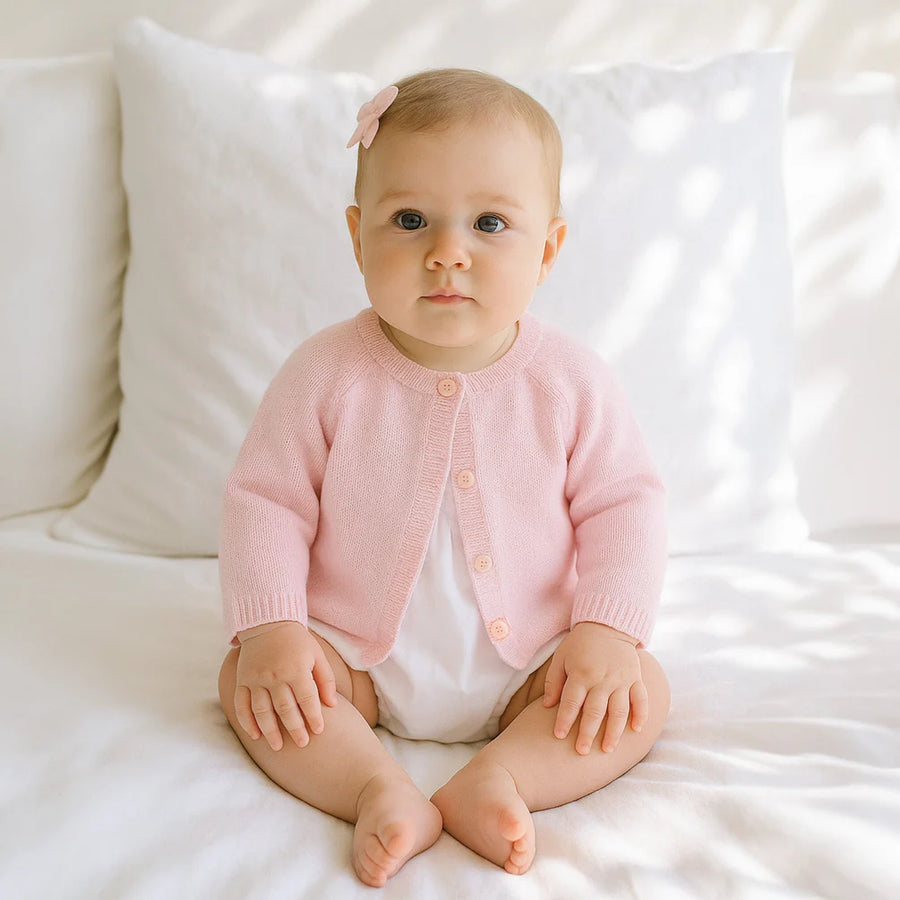 Essentials Pink Knit Cardigan