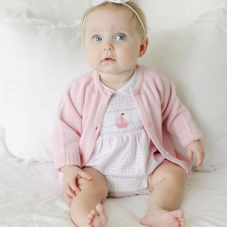 Essentials Pink Knit Cardigan