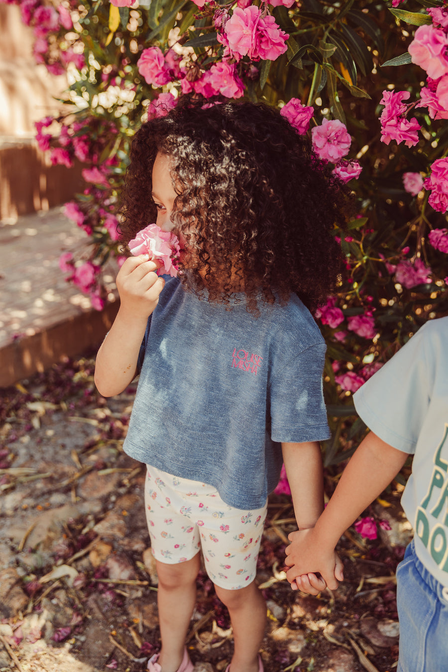 Annila White Felicita Flower Shorts