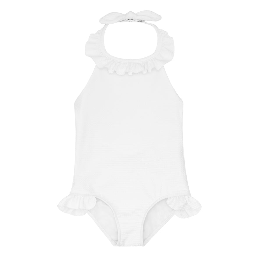 Capeside White Halter One Piece Suit
