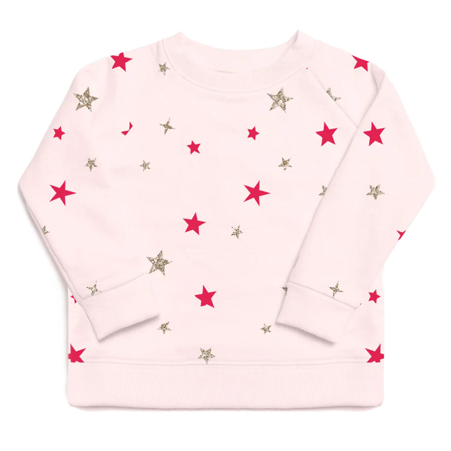 Sparkle Stars Organic Printed Sweatshirt