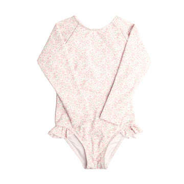 Antique Floral Rashguard One Piece