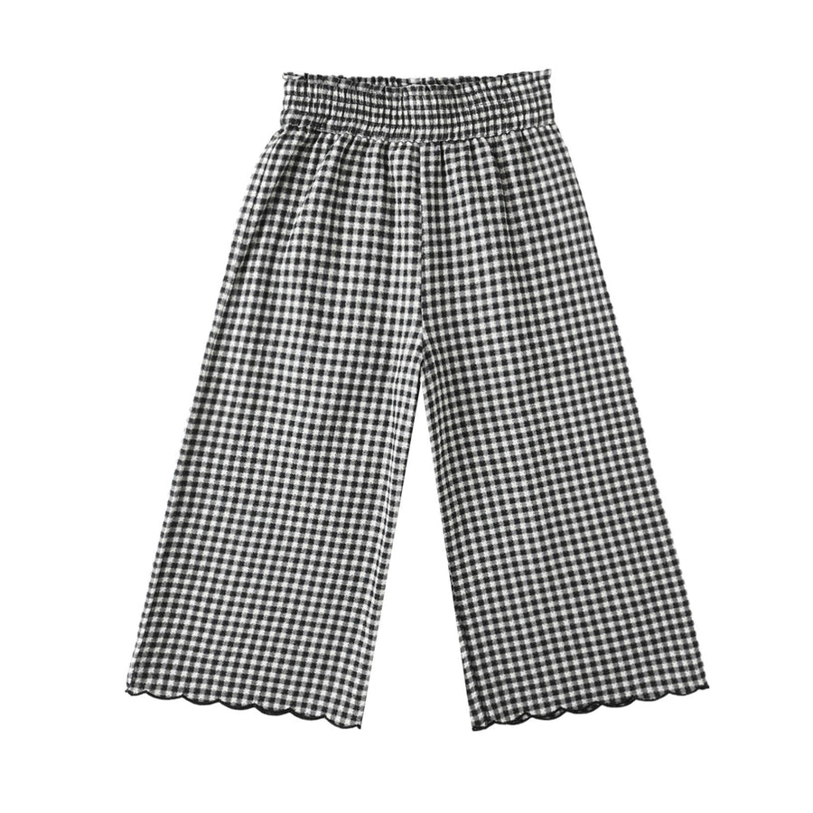 Wide Leg Gingham Pant