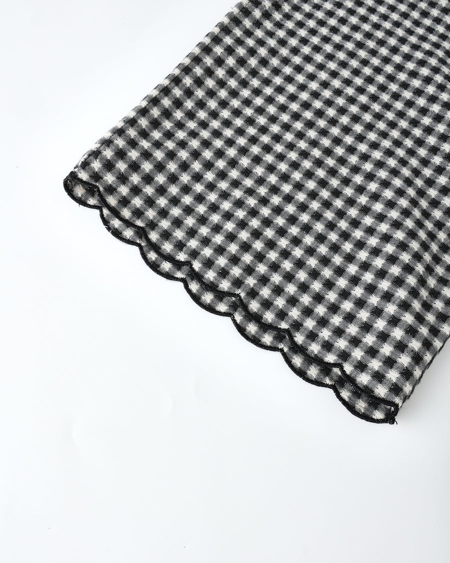 Wide Leg Gingham Pant