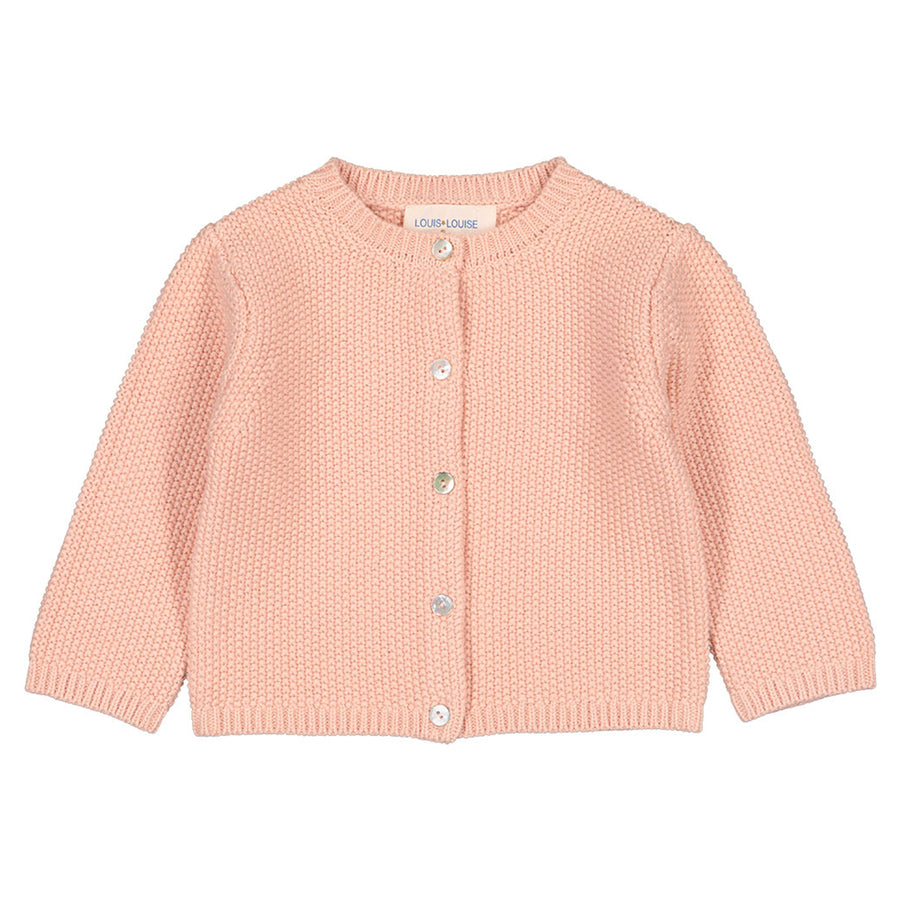 Vianni Pink Knitted Baby Cardigan