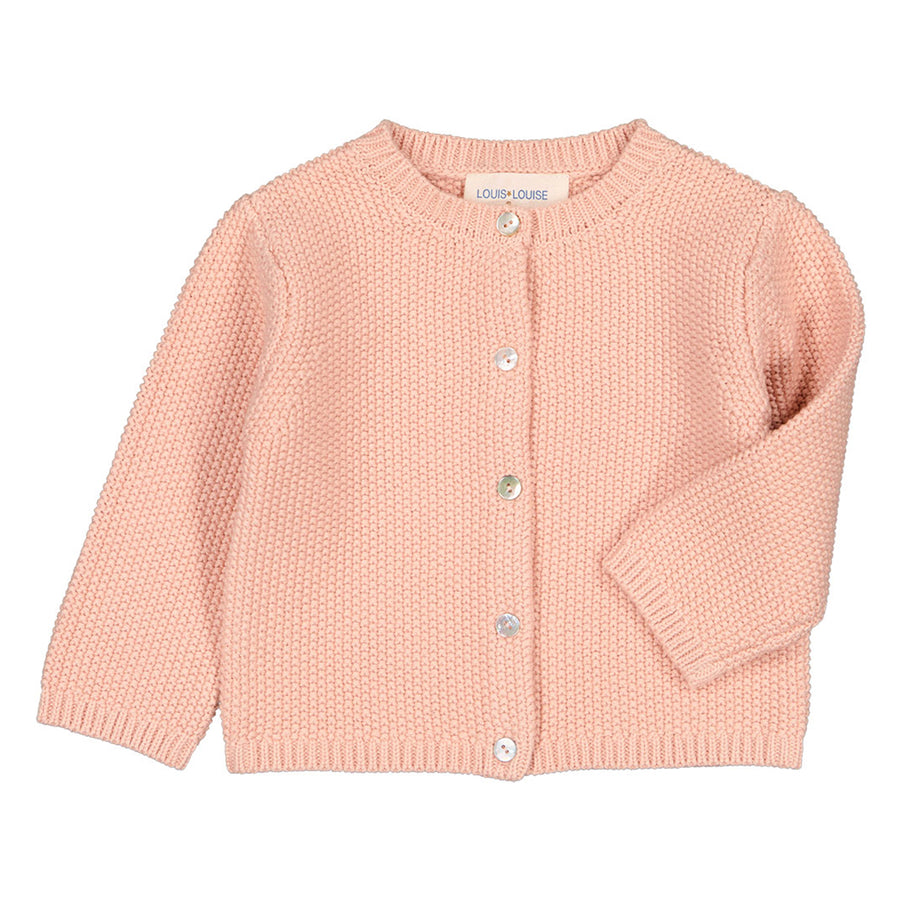 Vianni Pink Knitted Baby Cardigan