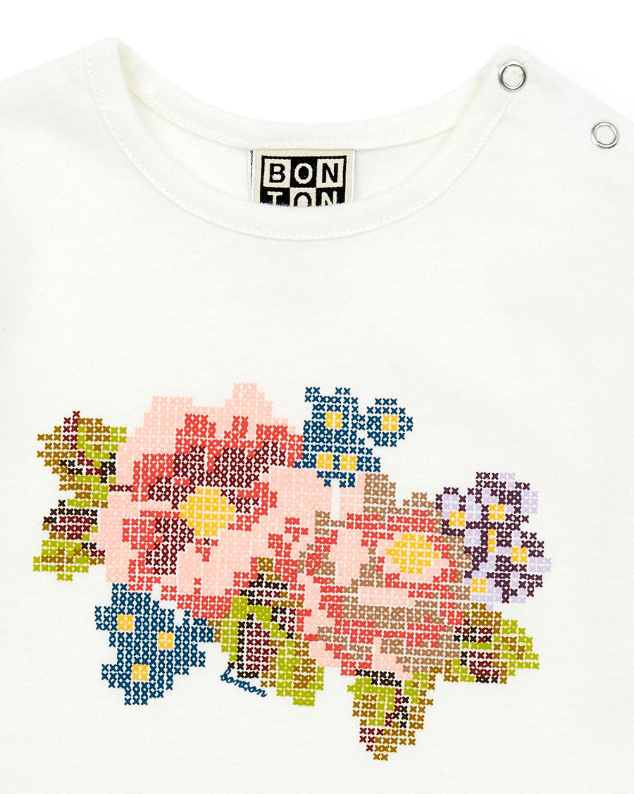 Fleur Stitched T-Shirt