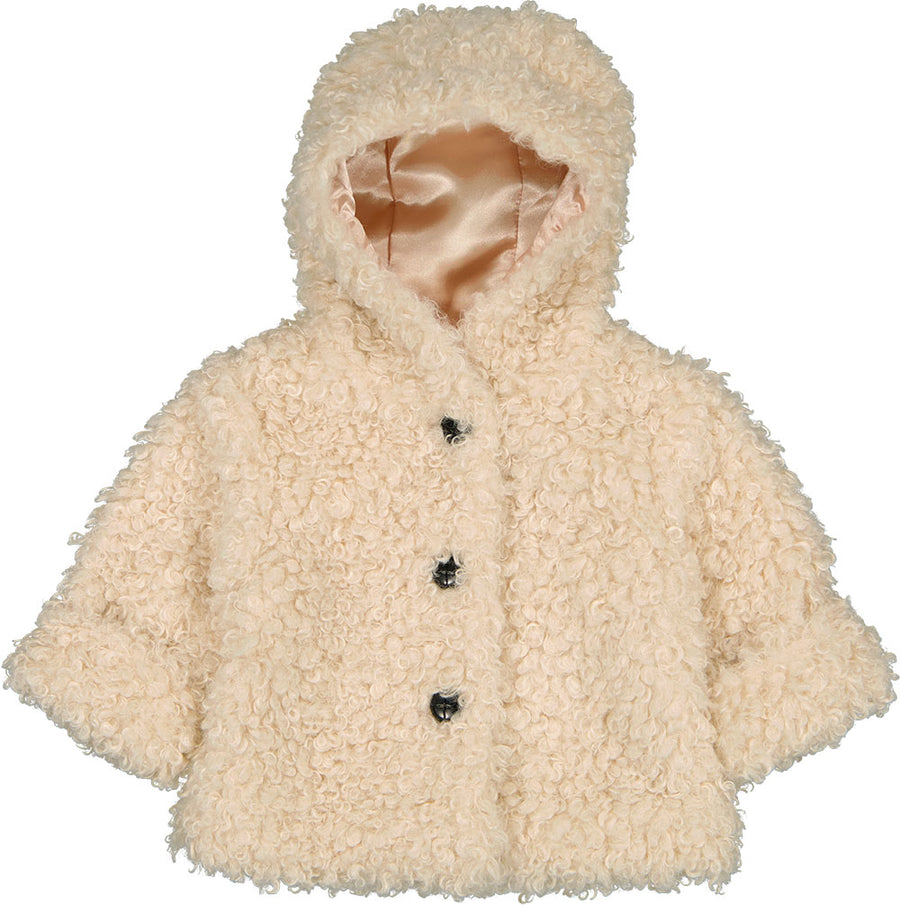 Lion Faux Fur Hooded Coat