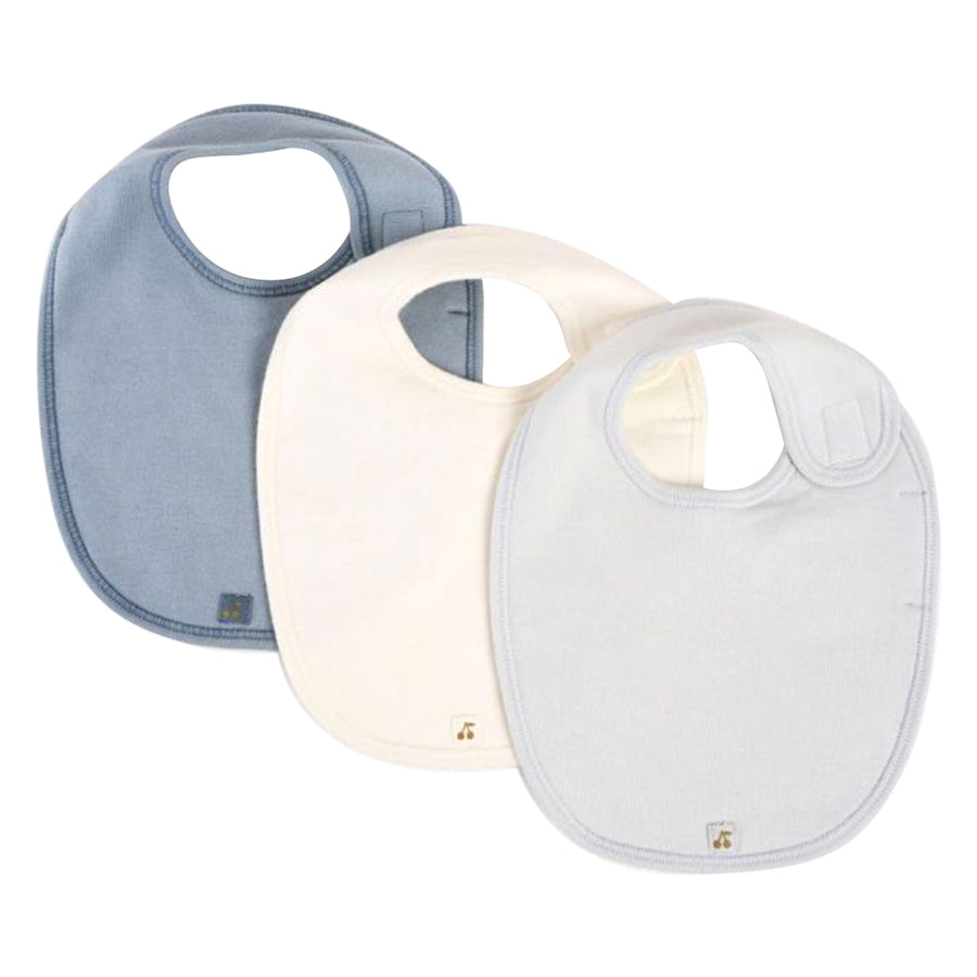 Sky Blue Cotton Bib Set