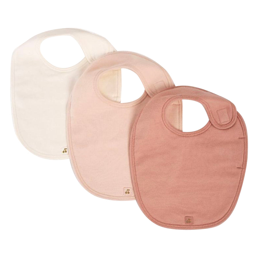 Pink Cotton Bib Set
