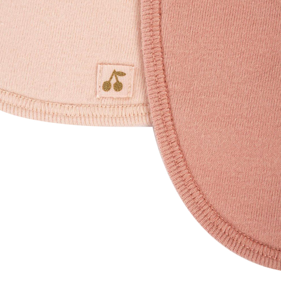 Pink Cotton Bib Set