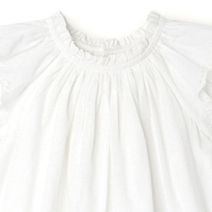 Nuage White Voile Dress