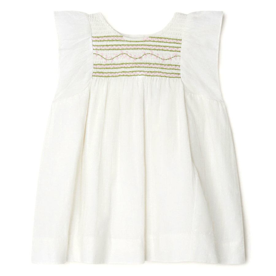 Cadelili White Embroidred Dress
