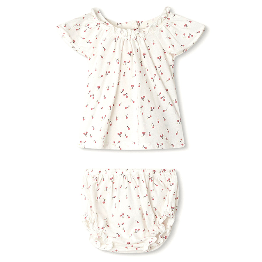 Amissa Cherry Top and Bloomer Set