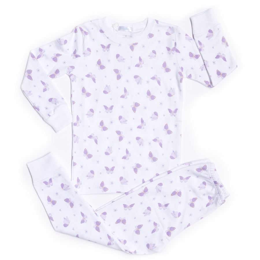 Purple Butterflies Pajama Set
