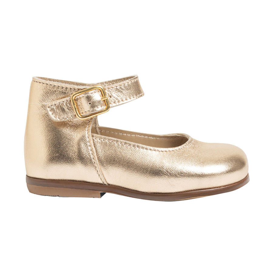 Gold Mary-Jane Shoes