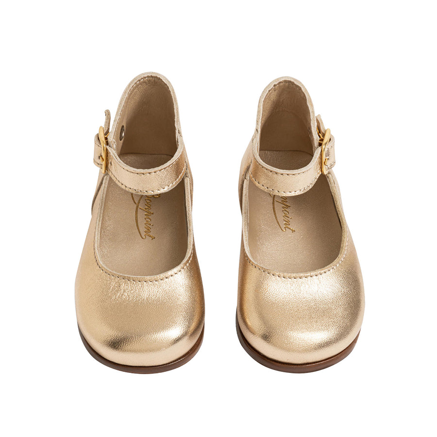 Gold Mary-Jane Shoes