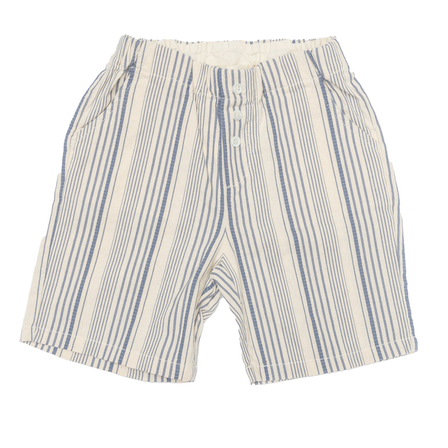 Blue Stripe Linen Short