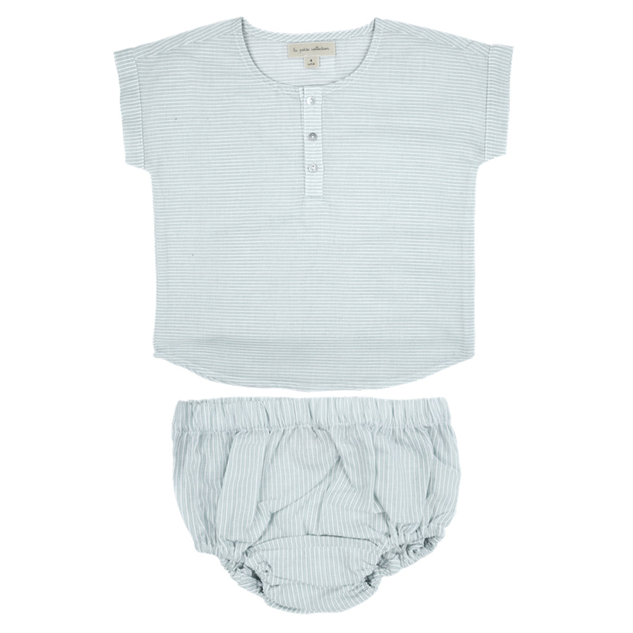 Simple Striped T Top and Bloomer Set