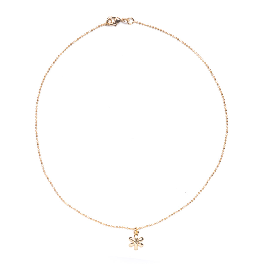 Kids Gold Daisy Ball Chain Necklace